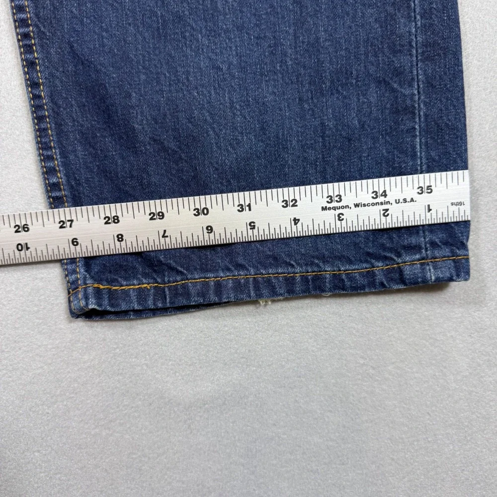 Levis 505‎ Regular Fit Jeans Mens 40x30 Dark Wash Straight Leg Blue Denim Pants